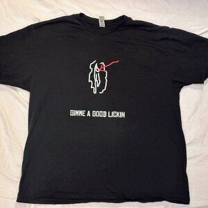 Clit gimme a good lick lickin T-shirt Funny Clitorus Adult Humor pride xl